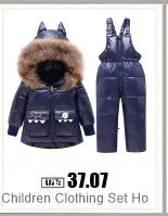 Kinder Kleidung Set Mit Kapuze Parka Junge Baby Overalls kleinkind Mädchen Kleidung Winter Warme Daunenjacke Kinder dinosaurier Mantel Schneeanzug