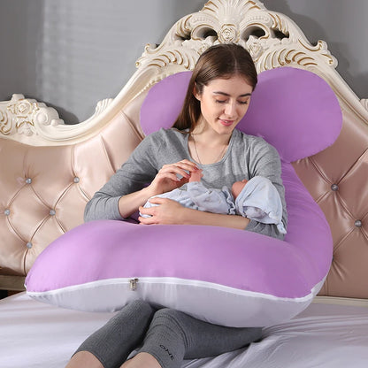 Washable Pillow Cover for Full Body Maternity Pregnancy U Shape Pillow