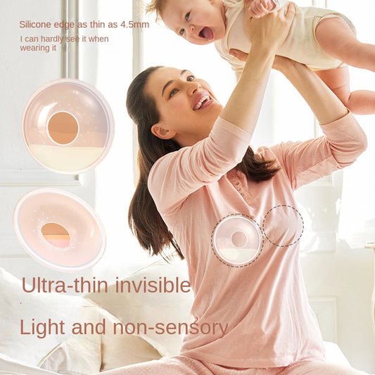 Wearable silicone breast milk collection case, convenient to use, avoiding awkward wet clothes during lactation,BPA FREE