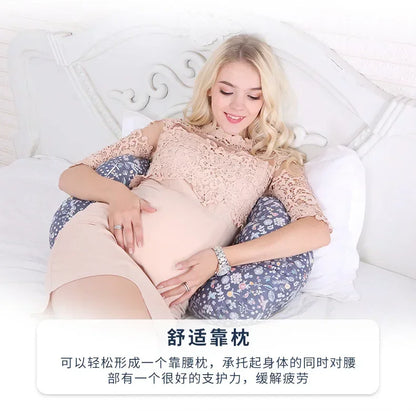 Waist Pillow for Pregnant Women Multifunctional Abdominal Protection Side Lying Artifact U-shaped Cushion Maternity Body Pillow