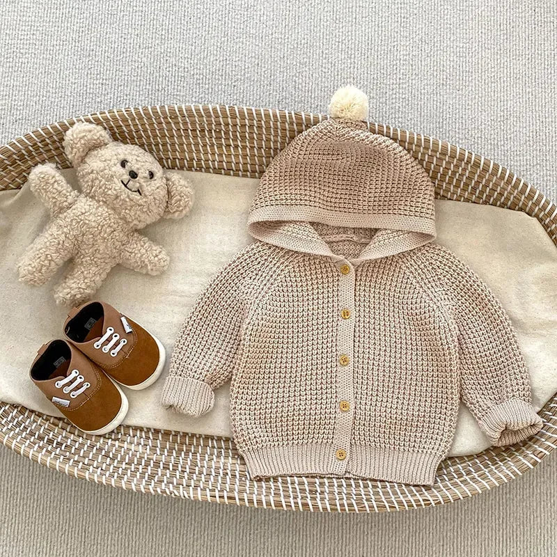 Bardibess Babykleidung Kleinkind Strickcardigans Reine Baumwolle Babypullover Option Shorts