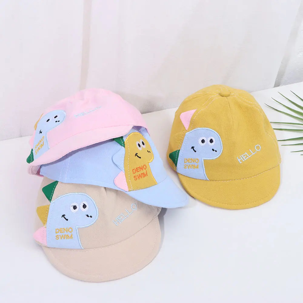 Baby's Casual Baseball Hat For 6-24Months Spring Summer Autumn Rabbit Ear Cap Dot Beach Caps Panama Cap Outdoor Children Sun Hat