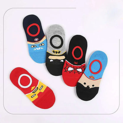 5 Paar Set 1–12 Jahre süße Cartoon Neugeborenen Baby Jungen Socken rutschfeste Baumwolle Cartoon Kindersocken für Jungen Mädchen Kleinkind Bodensocken