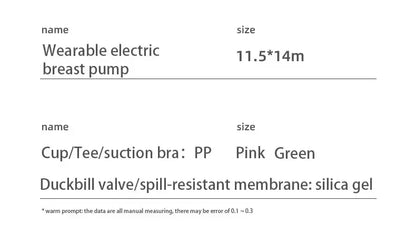 Electric Breast Milk Extractors BPA Free 3 Modes & 9 Levels Low Noise Powerful Suction 1200mAh Portable Breasmilk Pump Handsfree