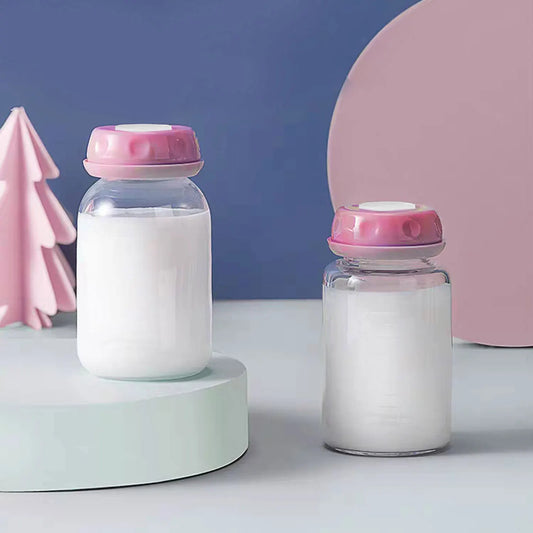 PP Baby Bottle, 125ml Refrigerated Bottle, Breastmilk Storage Bottle, Drop-proof and Leak-proof Wide-mouth Cup