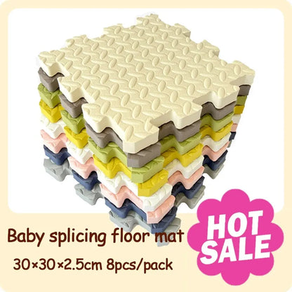 2,5 cm dick, 30 x 30 cm, einfarbig, Spielmatte für Baby-Kinderzimmer, Teppich, Spielaktivität, Gymnastikmatte, Puzzle, Umweltschutzmatte