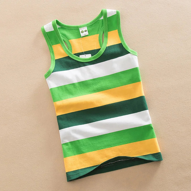 2022 Summer Striped Tank Top for Girls - Cotton Undershirt Camisole