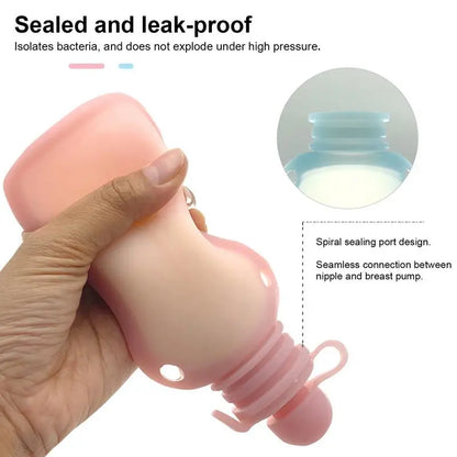 Resuable Breast Milk Storage Bags Silicone Leakproof Containers For Breastmilk Freezer Storing Fruit Purees Juice Accessories