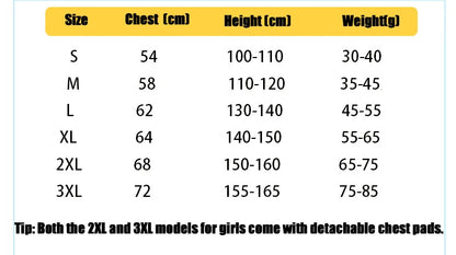 Children's Swimsuit Boys and Girls One-Piece Training Suit Swimsuit Middle-Aged Children boys and Girls Set