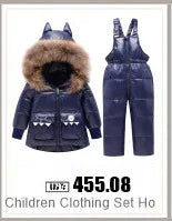 Kinder Kleidung Set Mit Kapuze Parka Junge Baby Overalls kleinkind Mädchen Kleidung Winter Warme Daunenjacke Kinder dinosaurier Mantel Schneeanzug