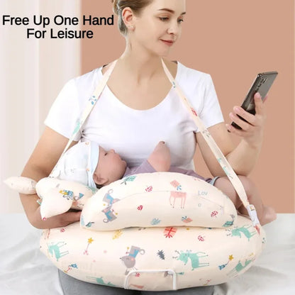 Nursing Pillow Breastfeeding Multifunctional Printed 4 Piece Sets Mom Free Your Hands Pillowcase Nursing Pillow Breastfeeding