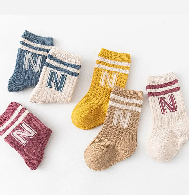 Socken für Neugeborene, Baby-Mather-Kindersocken, süße Mädchen-Jungen-Babysocken, Kleinkinder, Socken, Kinder, Bodensocken aus Baumwolle, Baby-Accessoires