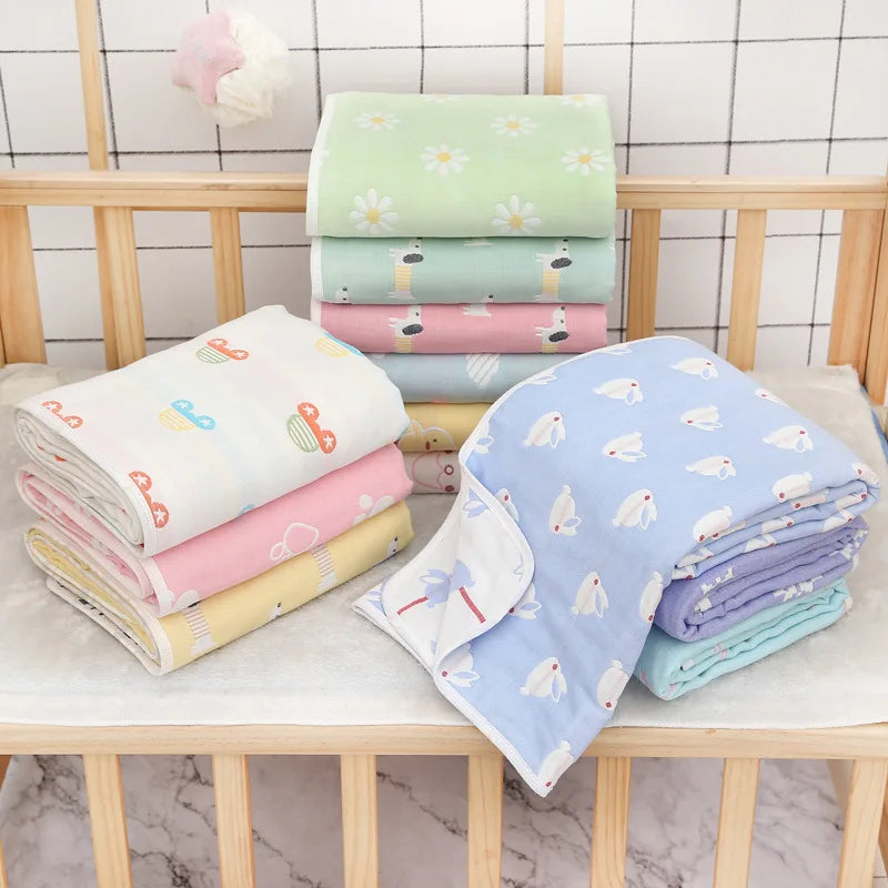 Baby Gaze Bad Handtuch Neugeborenen Jacquard Sechs Schichten Gaze Abdeckung Decke Sommer Baby Kindergarten Handtuch Quilt