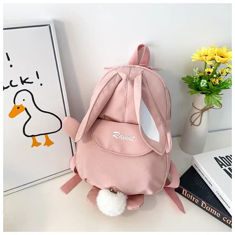 New Fashion Children School Bags Bunny Portable Backpacks Kids Travel Rucksacks Cute Boys and Girls School Book Backpack 20L