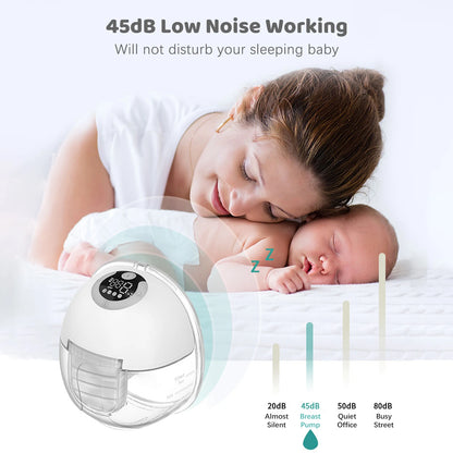 S32 Wearable Wireless Breast Pump Breast Massage Lactagogue New Upgraded Electric Breast Pump Hand Free and BPA-free