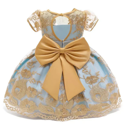 2024 Retro Neugeborenen Baby Mädchen Schneewittchen Prinzessin Kleid Backless Gericht Mädchen Geburtstag Hochzeiten Kleider Kinder Mädchen Party Kleid