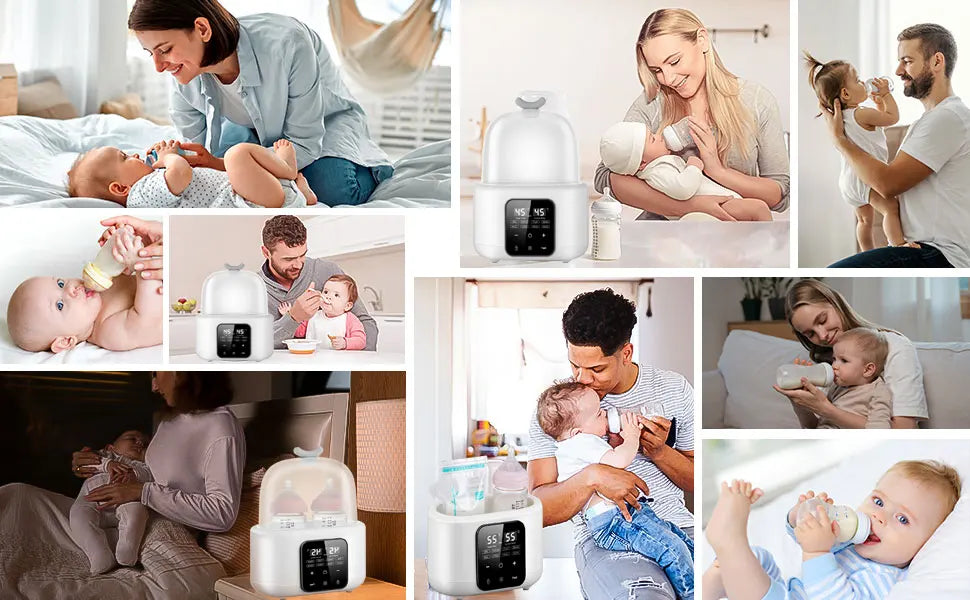 Baby Feeding Bottle Warmers & Sterilizers Milk & Food Warmer Newborn Baby Essentials Bottle Set Accessories Steam Heater