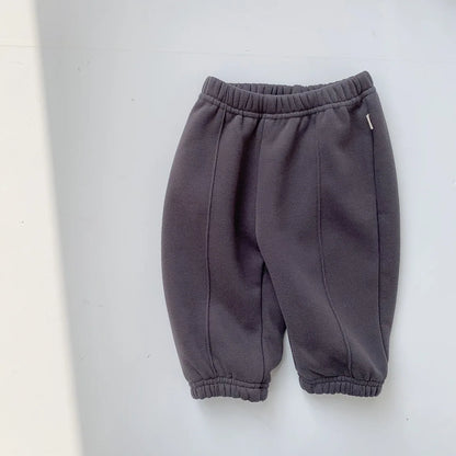 2024 Winter Baby Warm Pants - Plus Velvet Thick Harem Trousers for Toddlers