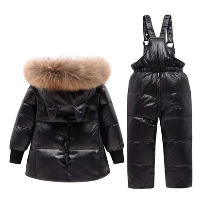 Children Clothing Set Hooded Parka Boy Baby Overalls toddler Girl Clothes Winter Warm Down Jacket Kids dinosaur Coat Snowsuit