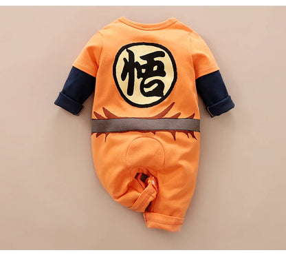 Spring And Autumn Neonatal Costume Role Play Anime Style Cool Cotton Comfortable Soft Girl Boy Long Sleeved Baby Bodysuit