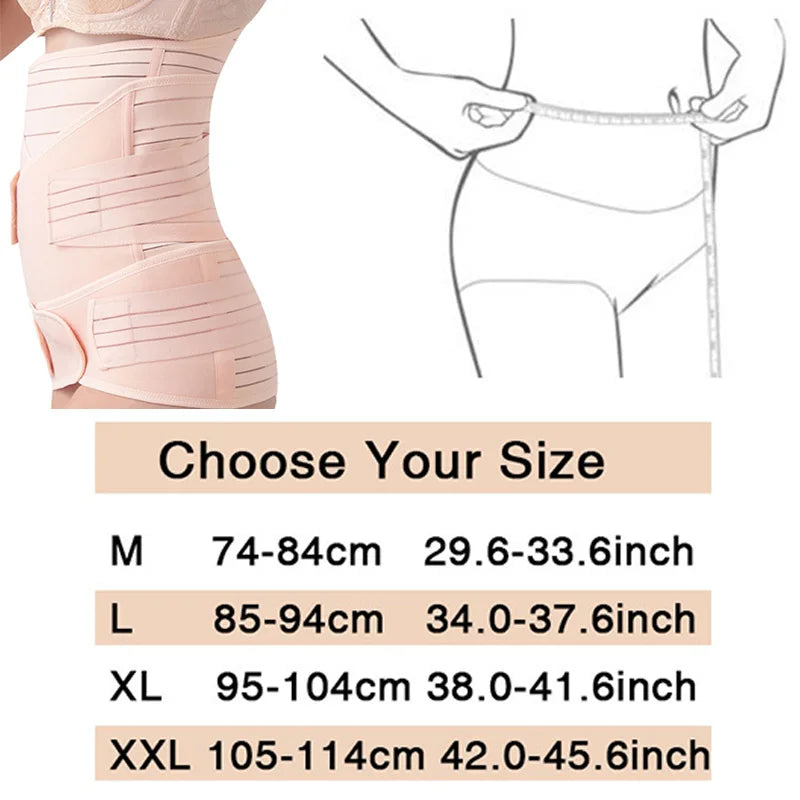 3in1 Postpartum Belly Band&Support Breathable After Pregnancy Belt Belly Maternity Bandage Band Pregnant Women Shapewear Clothes