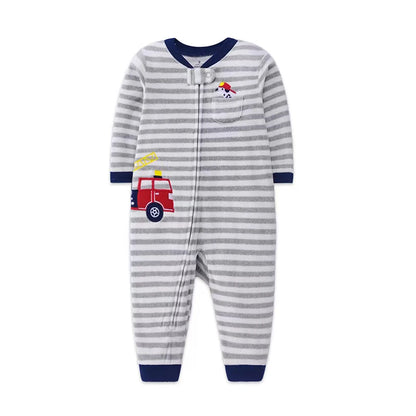 Winter Baby Kleidung Pyjamas Junge Mädchen Warme Säuglingsspielanzug Herbst Reißverschluss Fleece Overall Tier Overall Kleidung 9 12 18 24 Monate