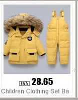 Kinder Kleidung Set Mit Kapuze Parka Junge Baby Overalls kleinkind Mädchen Kleidung Winter Warme Daunenjacke Kinder dinosaurier Mantel Schneeanzug