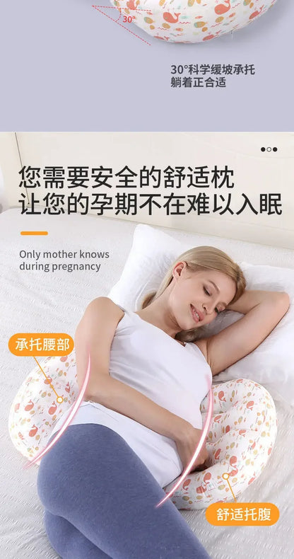 Cotton Waist Maternity Pillow For Pregnant Women Pregnancy Pillow U Full Body Pillows To Sleep Pregnancy Cushion Pad Products