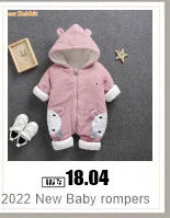 New born Warm Baby coat Winter Hooded Rompers Thick Jumpsuit Overalls Snowsuit Children Boys Clothing kids clothes DropShipping