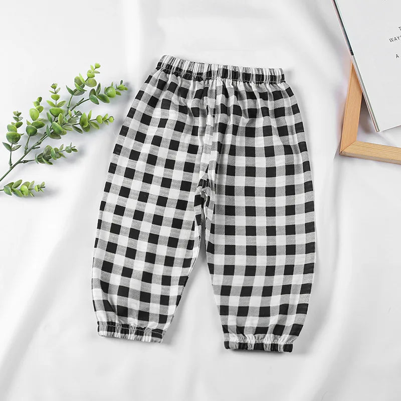 Children's Cotton Anti Mosquito Pants Baby Boys and Girls Thin Loose Casual Bloomers 1 2 3 4 5 Years Summer Kids Pants