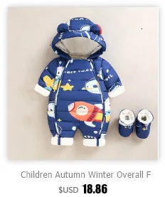 winter snow overalls baby wear clothing clothes snowsuit duck down jacket for kids girl coat Park infant overcoat boy jumpsuit