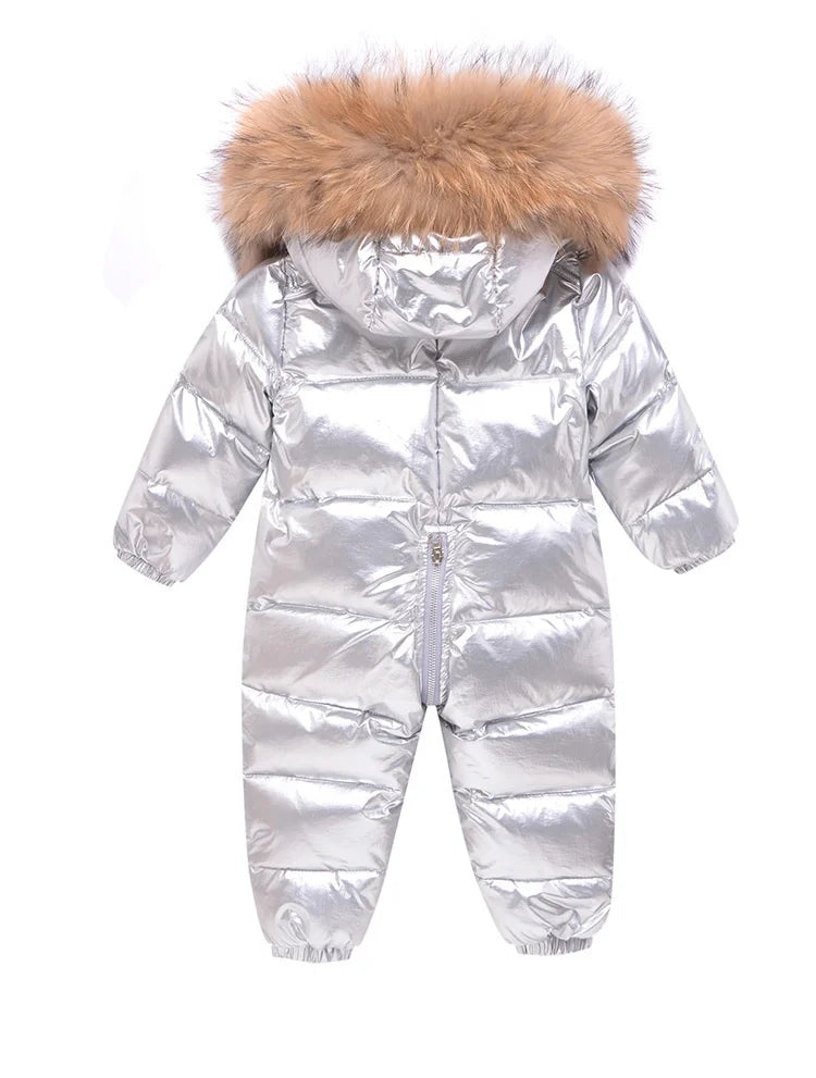 Winter Schnee Overalls Babykleidung Kleidung Schneeanzug Entendaunenjacke für Kinder Mädchen Mantel Park Säuglingsmantel Jungen Overall