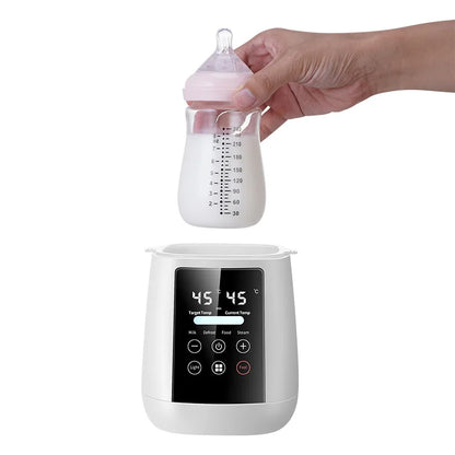 Baby Bottle Warmer & Sterilizer 6-in-1Multifuntion Breast Milk Warmer Accurate Temperature Control Baby Bottle Heater