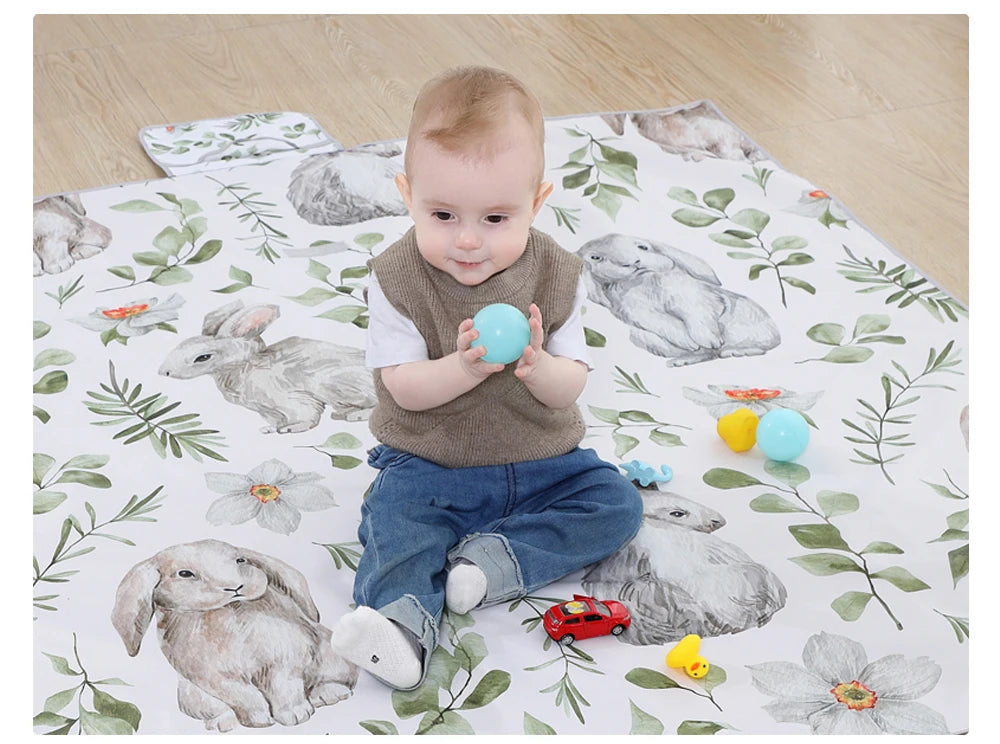 Foldable Baby Play Mat Non Slip Waterproof Durable Educational Children's Carpet in the Nursery Climbing Pad Kid Activitys Games