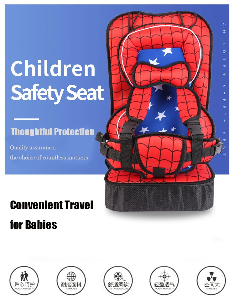 Kids Seat for Children Safe Seat Mattress Pad Cushion Infant with 0-5 6-12 Years Old Strollers Chair Seat Shopping Cart Pad