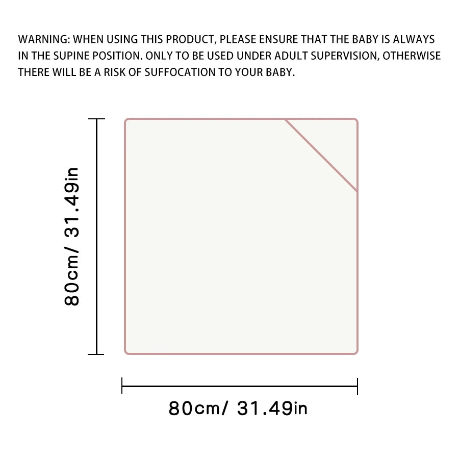 2 Stück 80*80 cm Baumwollmusselin-Babydecken für Mädchen und Jungen Neugeborene Musselin-Wickeldecke Bettwäsche Säuglingsbadetuch