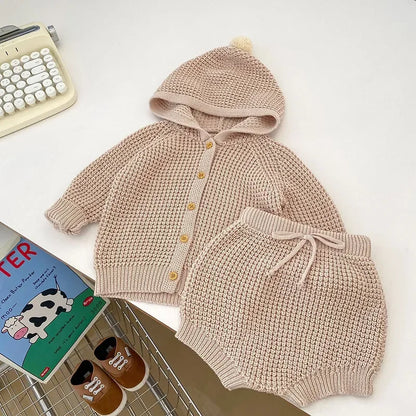 Bardibess Babykleidung Kleinkind Strickcardigans Reine Baumwolle Babypullover Option Shorts