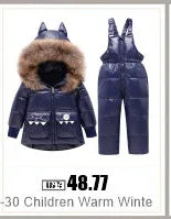 winter snow overalls baby wear clothing clothes snowsuit duck down jacket for kids girl coat Park infant overcoat boy jumpsuit