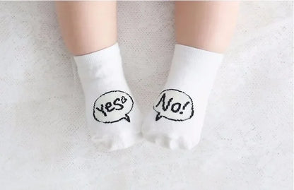 2024 New Spring Baby Socks - Cute Toddler Asymmetry Anti-Slip Cotton Socks for Newborns