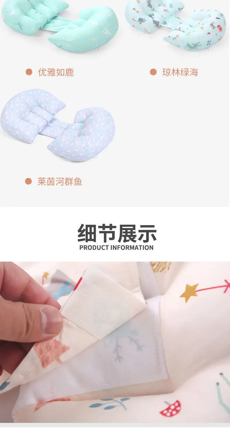 Cotton Waist Maternity Pillow For Pregnant Women Pregnancy Pillow U Full Body Pillows To Sleep Pregnancy Cushion Pad Products