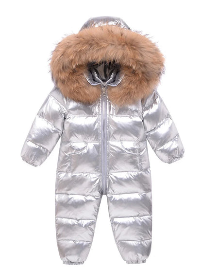 Winter Schnee Overalls Babykleidung Kleidung Schneeanzug Entendaunenjacke für Kinder Mädchen Mantel Park Säuglingsmantel Jungen Overall