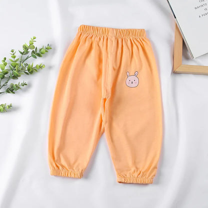 Children's Cotton Anti Mosquito Pants Baby Boys and Girls Thin Loose Casual Bloomers 1 2 3 4 5 Years Summer Kids Pants