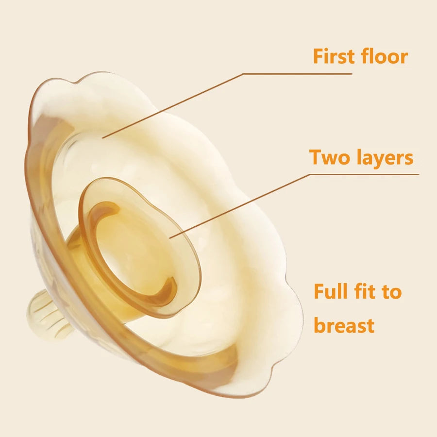 Silikon-Brustwarzenschutz, Still-Brustwarzenschild, Schutzabdeckung, Muttermilch-Silikon-Brustwarze mit Box