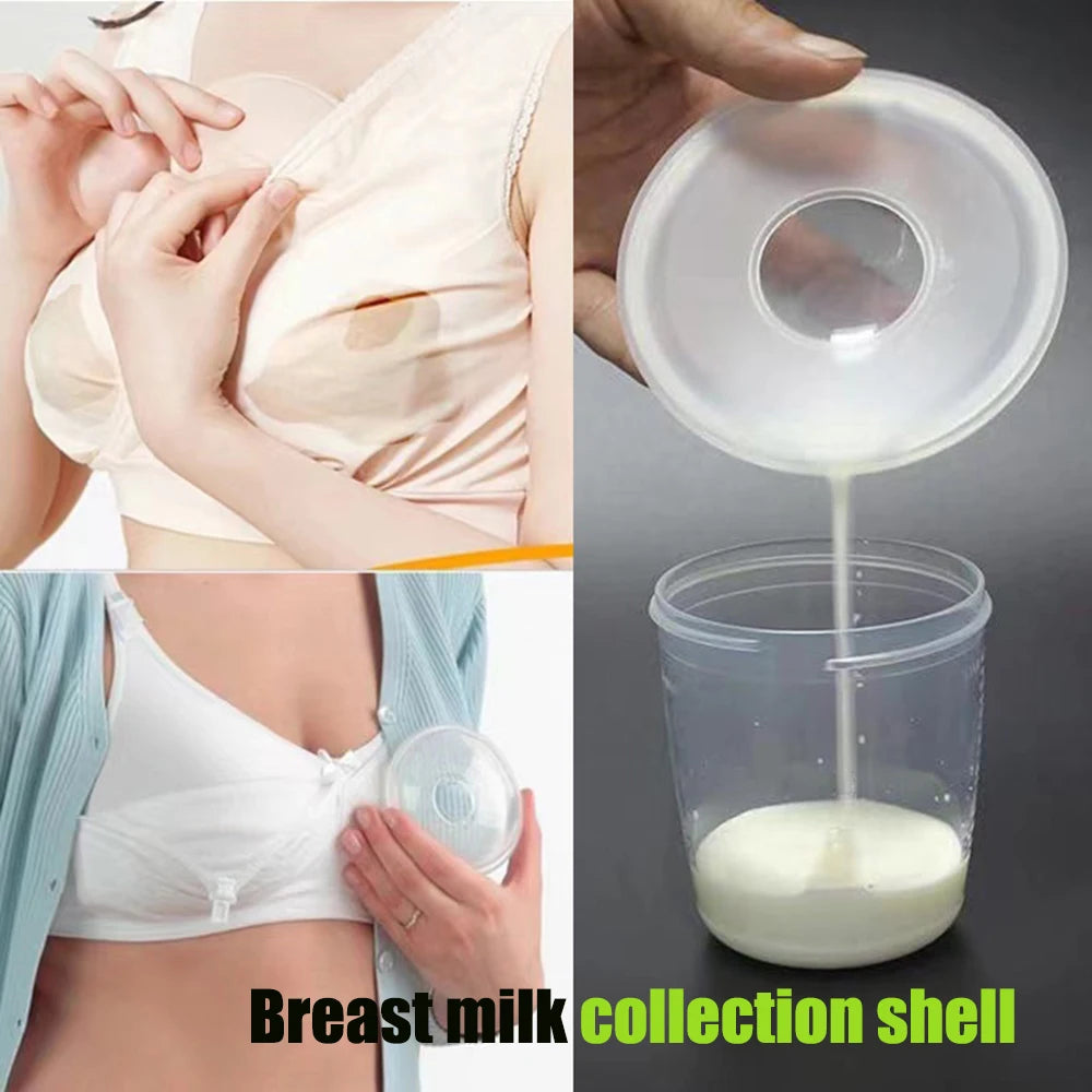 Wearable silicone breast milk collection case, convenient to use, avoiding awkward wet clothes during lactation,BPA FREE