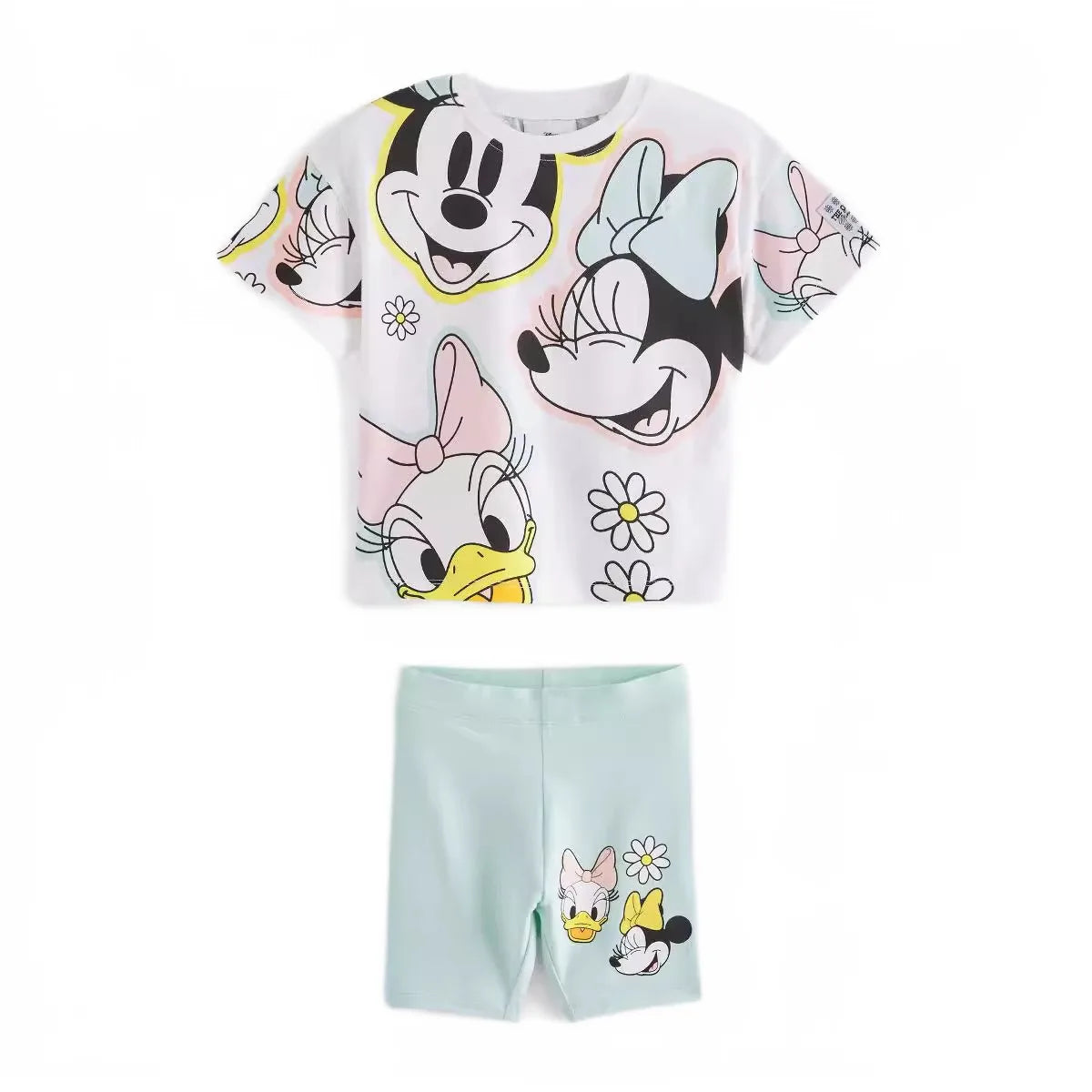 NEW Girls Clothing Set Short sleeve Summer  cartoon T-shirt+Pants 2Pcs Suit Toddler Children's Clothes