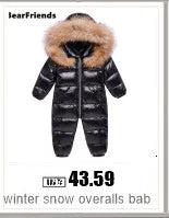 Winter Schnee Overalls Babykleidung Kleidung Schneeanzug Entendaunenjacke für Kinder Mädchen Mantel Park Säuglingsmantel Jungen Overall