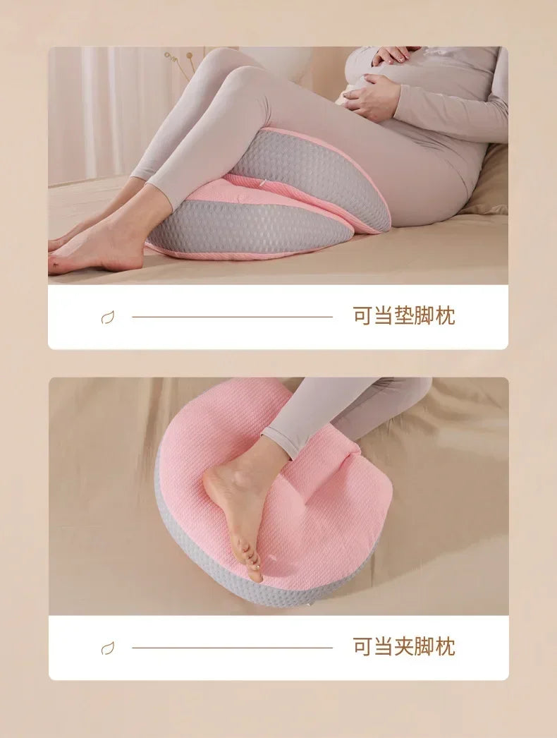 Pregnant Women Lumbar Pillow Four Seasons Universal Waist Support and Protection Side Sleep U-shaped Cushion Pregnancy Pillow