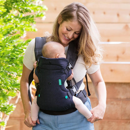 Babytrage - Ergonomische, fortschrittliche 4-in-1-Trage mit dem Gesicht nach innen und außen, Vorder- und Rückentrage für Neugeborene, Babytragegurt, Tragetuch für Kleinkinder