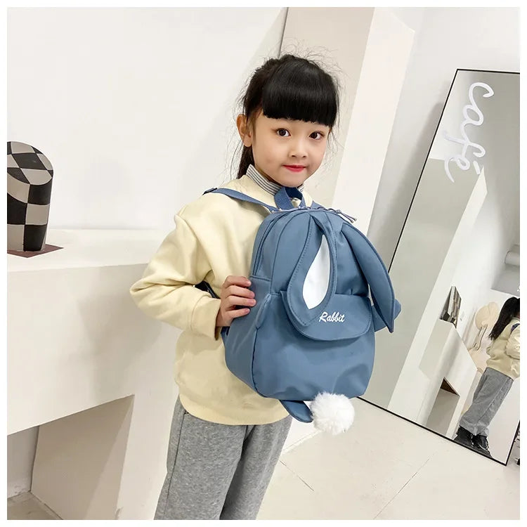 New Fashion Children School Bags Bunny Portable Backpacks Kids Travel Rucksacks Cute Boys and Girls School Book Backpack 20L