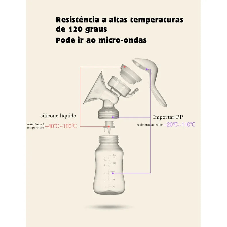 Silicone manual breast pump / adjustable suction / mother and baby products / strong milking device